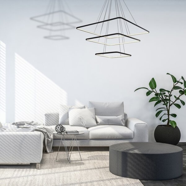 LED Lustră pe cablu NIX LED/117W/230V negru