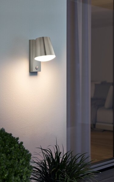 Eglo CALDIERO 97453 - Aplica de perete pentru exterior cu senzor, 1xE27/10W/230V, IP44