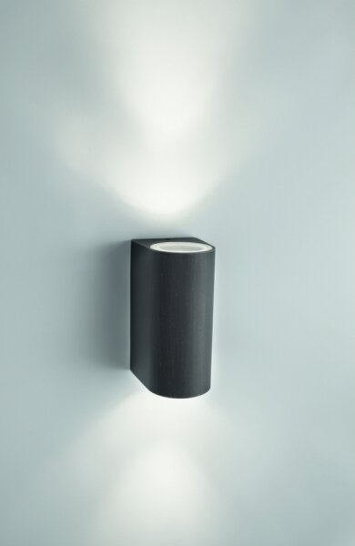 Philips 17102/86/PN - Aplică perete exterior NIGHTINGALE 2xGU10/35W/230V