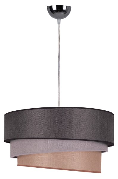 Lustră pe cablu Duolla TRIO 1xE27/40W/230V d. 45 cm antracit/gri/maro
