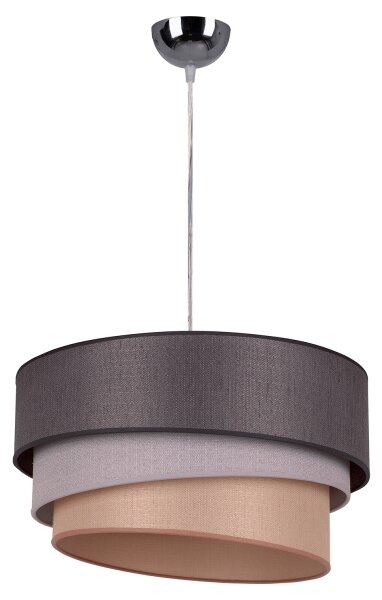 Lustră pe cablu Duolla TRIO 1xE27/40W/230V d. 45 cm antracit/gri/maro
