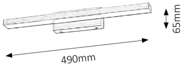 Rabalux 5721 - Aplica LED pentru oglindă de baie JOHN LED/12W/230V