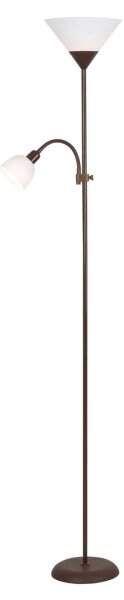 Rabalux 4188 - Lampadar ACTION 1xE27/100W+1xE14/25W/230V maro