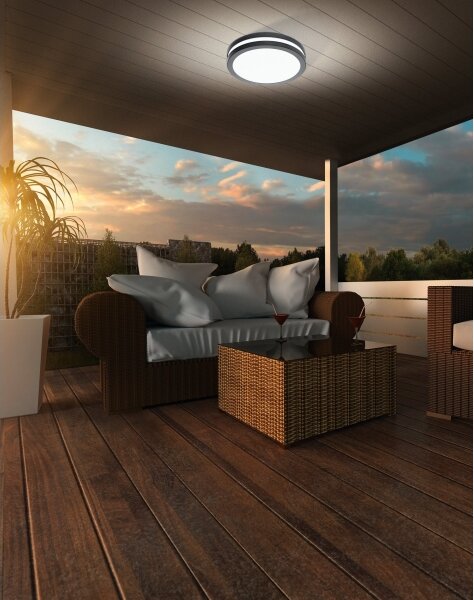 Eglo 33571 - Corp de iluminat LED reglabil pentru baie LOCANA, 14W, 230V, IP44, antracit