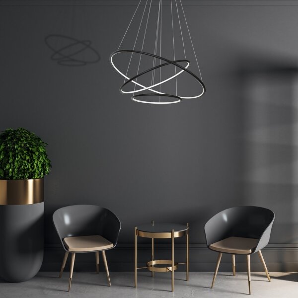 LED Lustră pe cablu ORION 3xLED/99W/230V