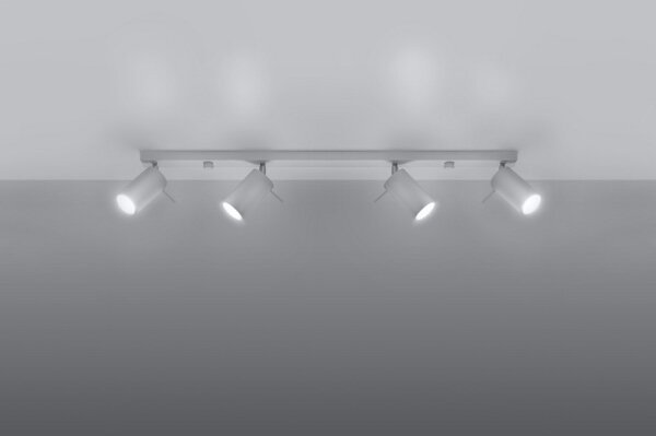 Lampă spot RING 4L 4xGU10/40W/230V alb