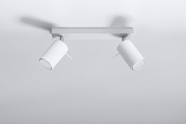 Lampă spot RING 2 2xGU10/40W/230V alb