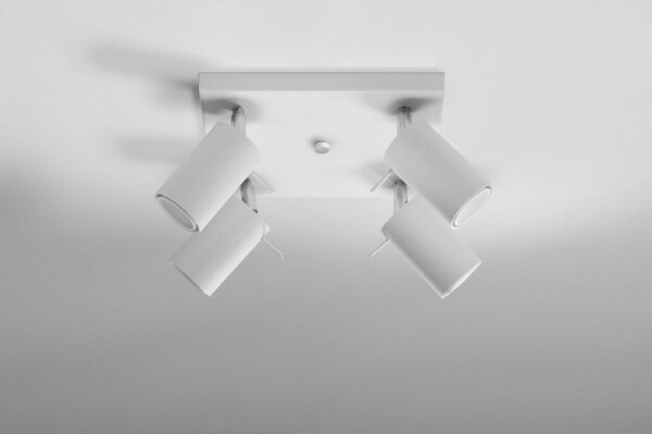 Lampă spot RING 4 4xGU10/40W/230V alb