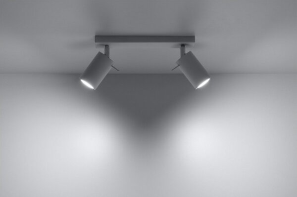 Lampă spot RING 2 2xGU10/40W/230V alb
