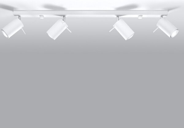 Lampă spot RING 4L 4xGU10/40W/230V alb