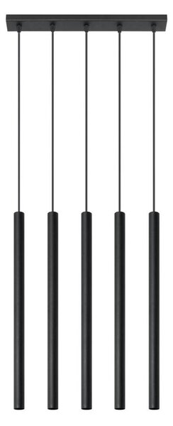 Lustră pe cablu PASTELO 5 5xG9/12W/230V negru