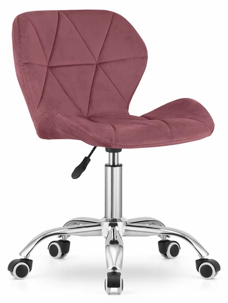 Scaun de birou AVOLA VELVET roz inchis