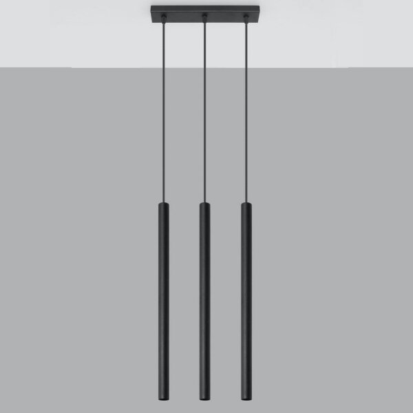 Lustră pe cablu PASTELO 3 3xG9/12W/230V negru