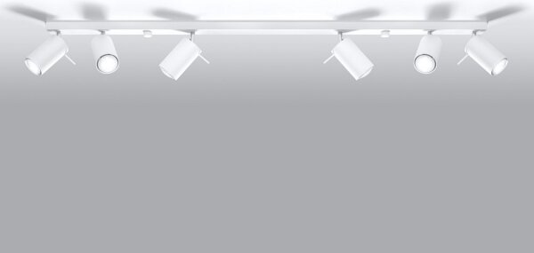 Lampă spot RING 6L 6xGU10/40W/230V alb