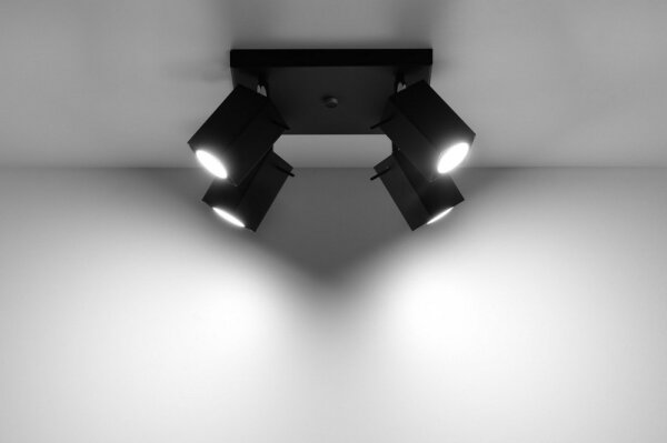 Lampă spot MERIDA 4 4xGU10/40W/230V negru