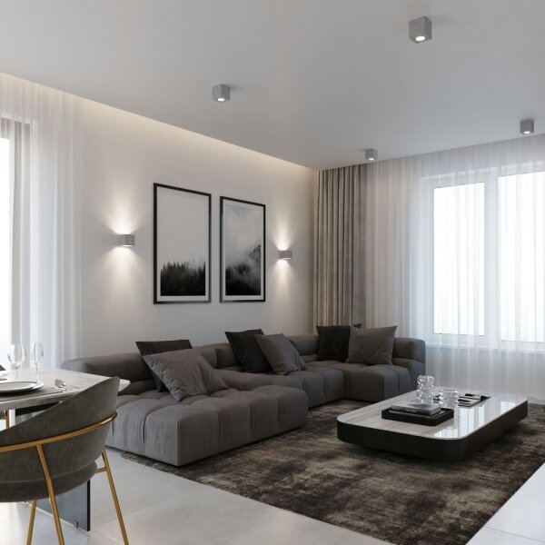 Aplică perete QUAD 1xG9/40W/230V beton