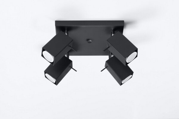 Lampă spot MERIDA 4 4xGU10/40W/230V negru