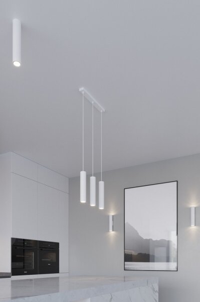 Lustră pe cablu LAGOS 2 2xGU10/40W/230V alb