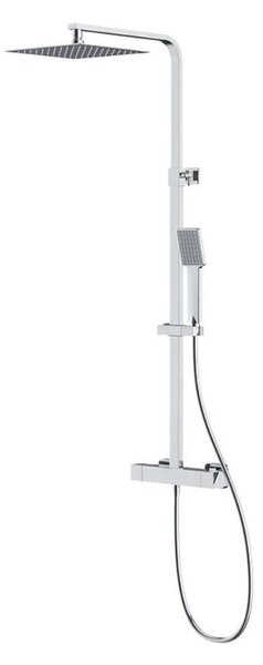 Cersanit City - Set de duș cu termostat, 25x25 cm, crom S951-341