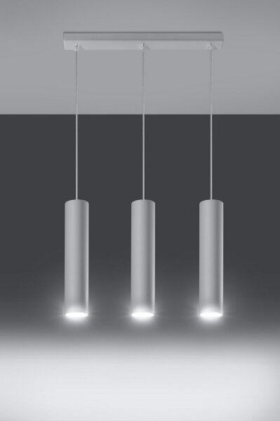 Lustră pe cablu LAGOS 3 3xGU10/40W/230V alb