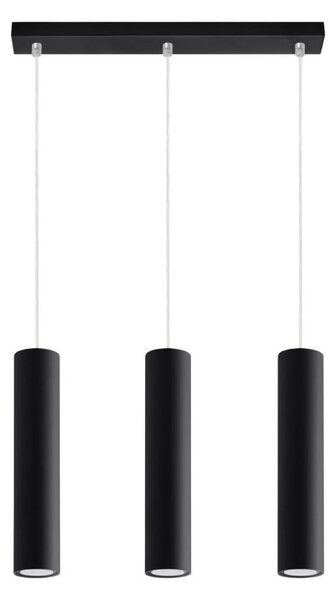 Lustră pe cablu LAGOS 3 3xGU10/40W/230V negru