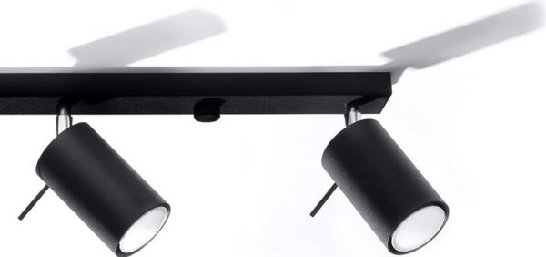 Lampă spot RING 4L 4xGU10/40W/230V negru