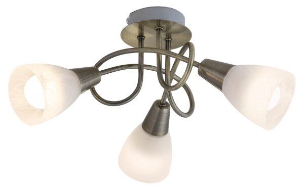 Rabalux 5533 - Lustră aplicată JENNA 3xE14/40W/230V alamă