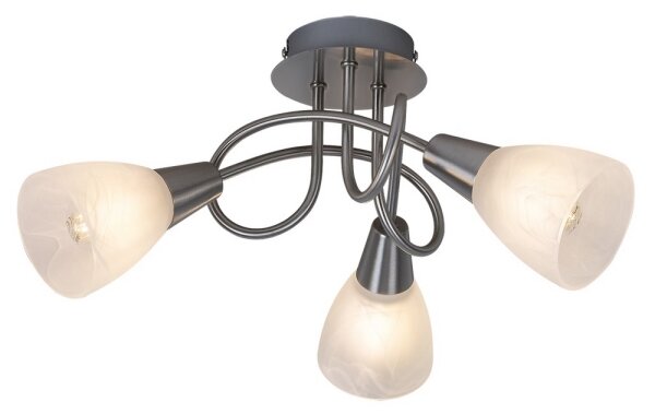 Lustră aplicată JENNA 3xE14/40W/230V crom mat Rabalux 5532