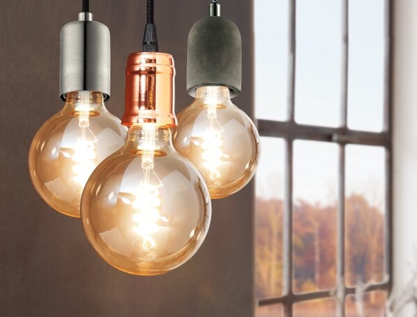 Eglo 32522 - Lustră pe cablu YORTH 1xE27/60W/230V