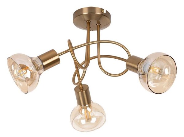 Rabalux 5548 - Lustră aplicată HOLLY 3xE14/40W/230V auriu