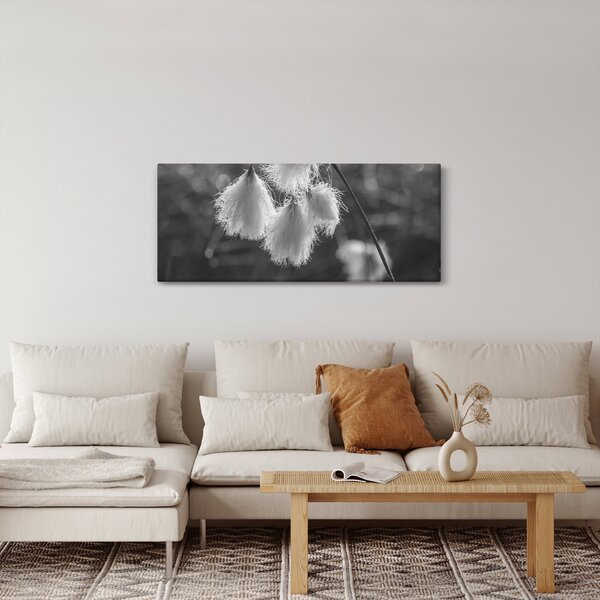 Tablou - Iarba de bumbac (120x50 cm)