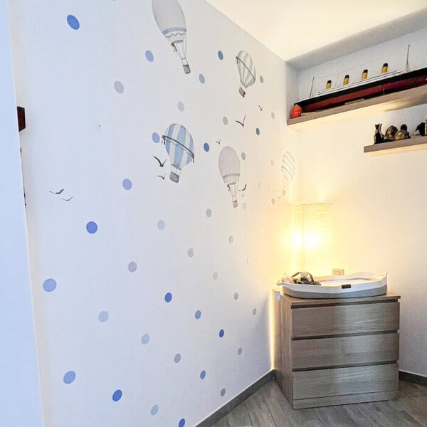 INSPIO-Autocolant textil - Autocolante Baloane albastre