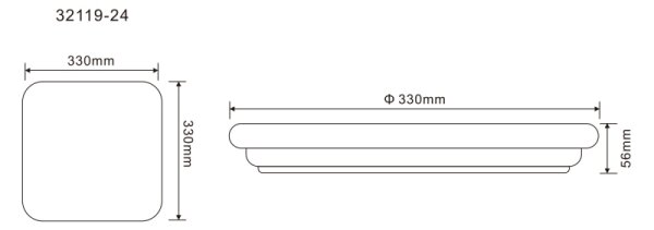 Globo 32119-24 - Plafonieră LED exterior DORI LED/24W/230V