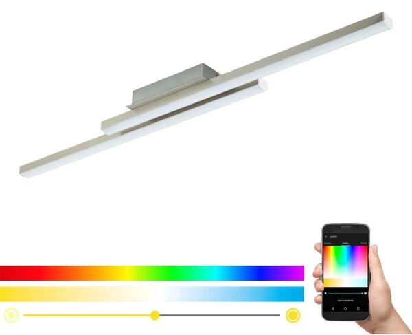 Eglo 33229 - Plafonieră LED RGBW dimabilă FRAIOLI-C, 34W, 230V