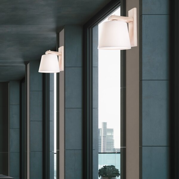 Aplica de perete AIDA 1xE27/60W/230V, stejar