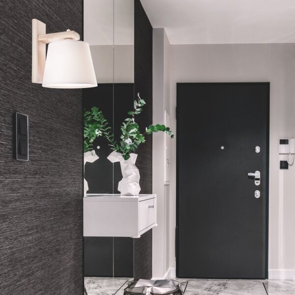 Aplica de perete AIDA 1xE27/60W/230V, stejar