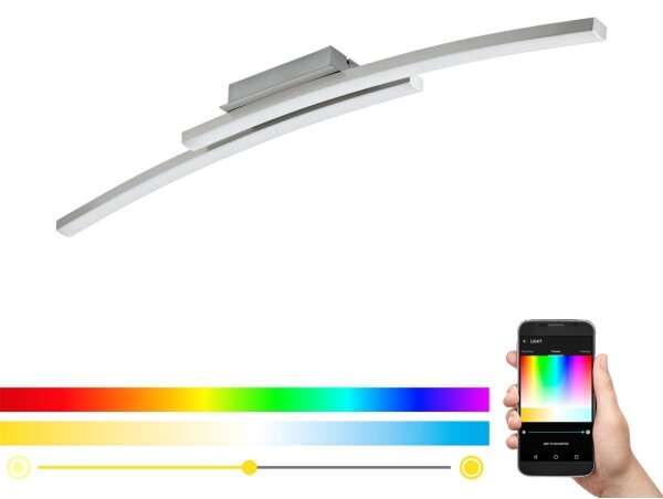 Eglo 97909 - Plafonieră aplicată LED RGB dimabilă FRAIOLI-C, 34W, 230V