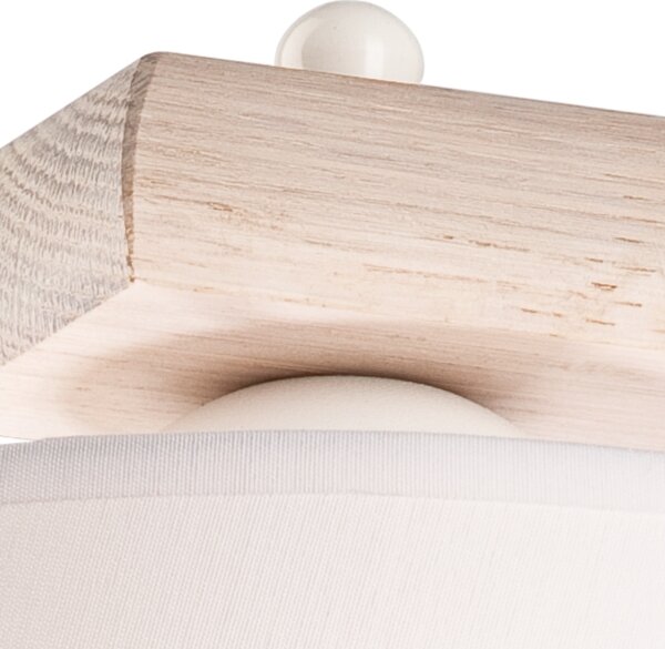 Aplica de perete AIDA 1xE27/60W/230V, stejar