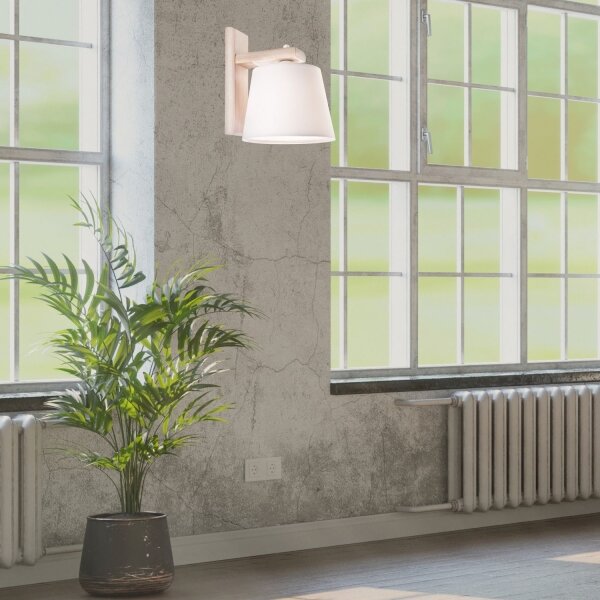 Aplica de perete AIDA 1xE27/60W/230V, stejar