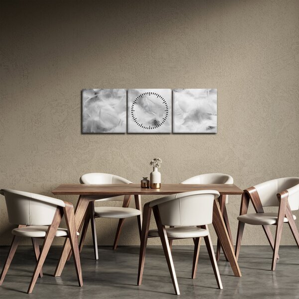 Tablou - Nori de pene (cu ceas) (90x30 cm)