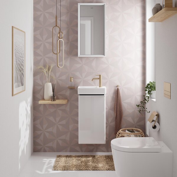 Hansgrohe EluPura S vas wc cu capac soft-close agăţat fără margine alb 62021450