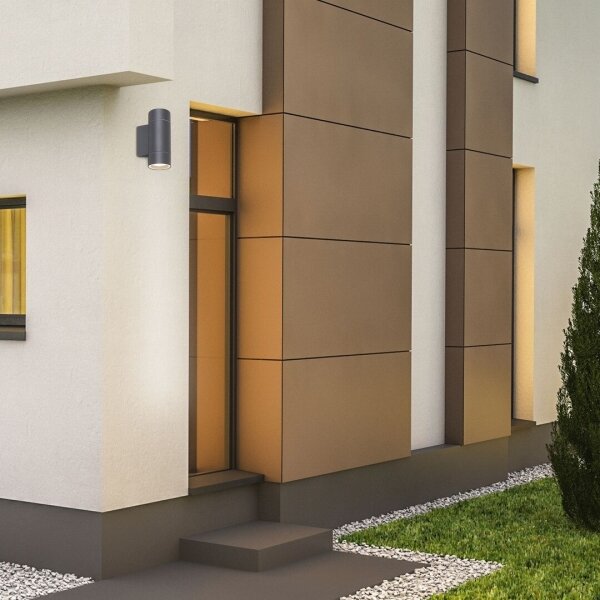 Aplică de exterior PHOENIX 2xGU10/10W/230V IP54 gri Rabalux 8119