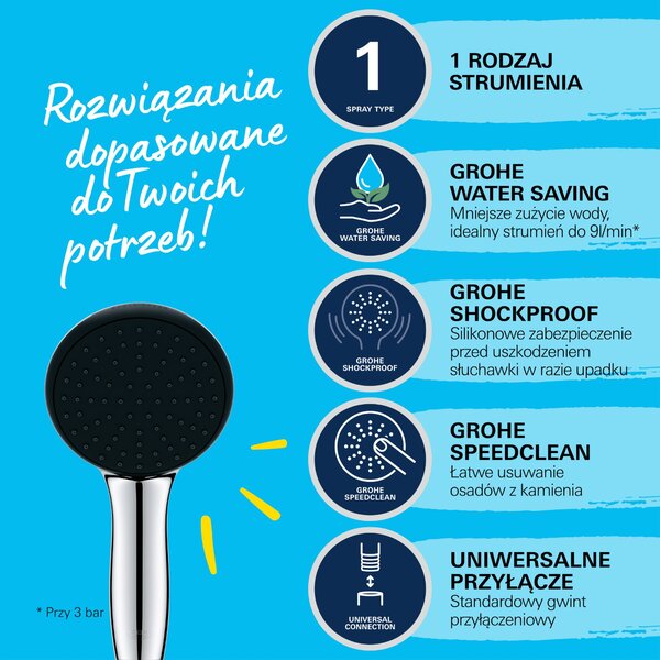 Grohe Vitalio Start set de duș perete crom 27942001