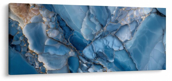 Tablou - Marmură albastră fragmentată (120x50 cm)