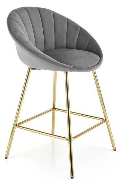 Scaun bar Houston 1461, Auriu, Gri, 87x58x52cm, 6.5 kg