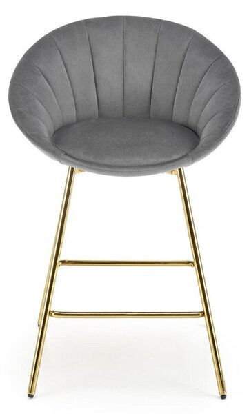 Scaun bar Houston 1461, Auriu, Gri, 87x58x52cm, 6.5 kg