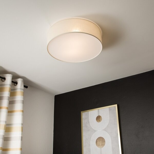 Plafonieră SIRJA DOUBLE 4xE27/15W/230V d. 45 cm crem