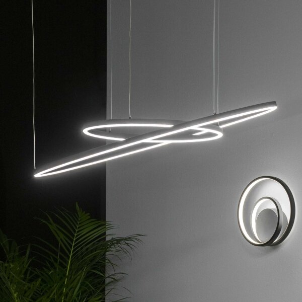 Lustră LED dimabilă pe cablu Ideal Lux ORACLE S LED/28W/230V 4000K d. 50 cm negru