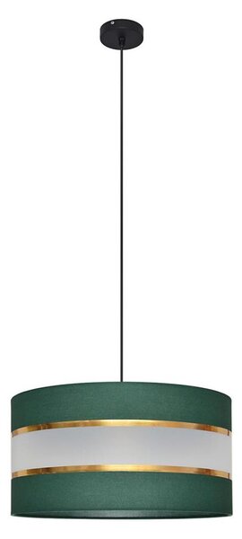 Lustră pe cablu HELEN 1xE27/15W/230V d. 40 cm verde/auriu
