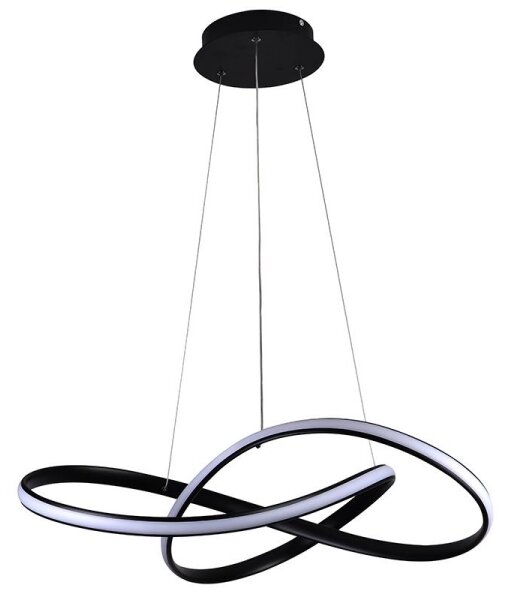 Lustră LED dimabilă pe cablu Brilagi COSMOWAVE LED/70W/230V 3000-6500K negru + telecomandă
